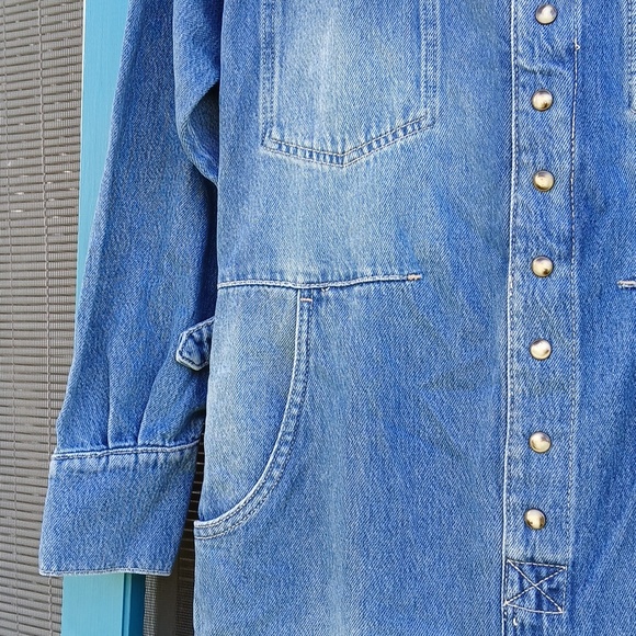 We The Free Denim Jumpsuit NWT Size XS Jeans Townes Coverall - Picture 4 of 16